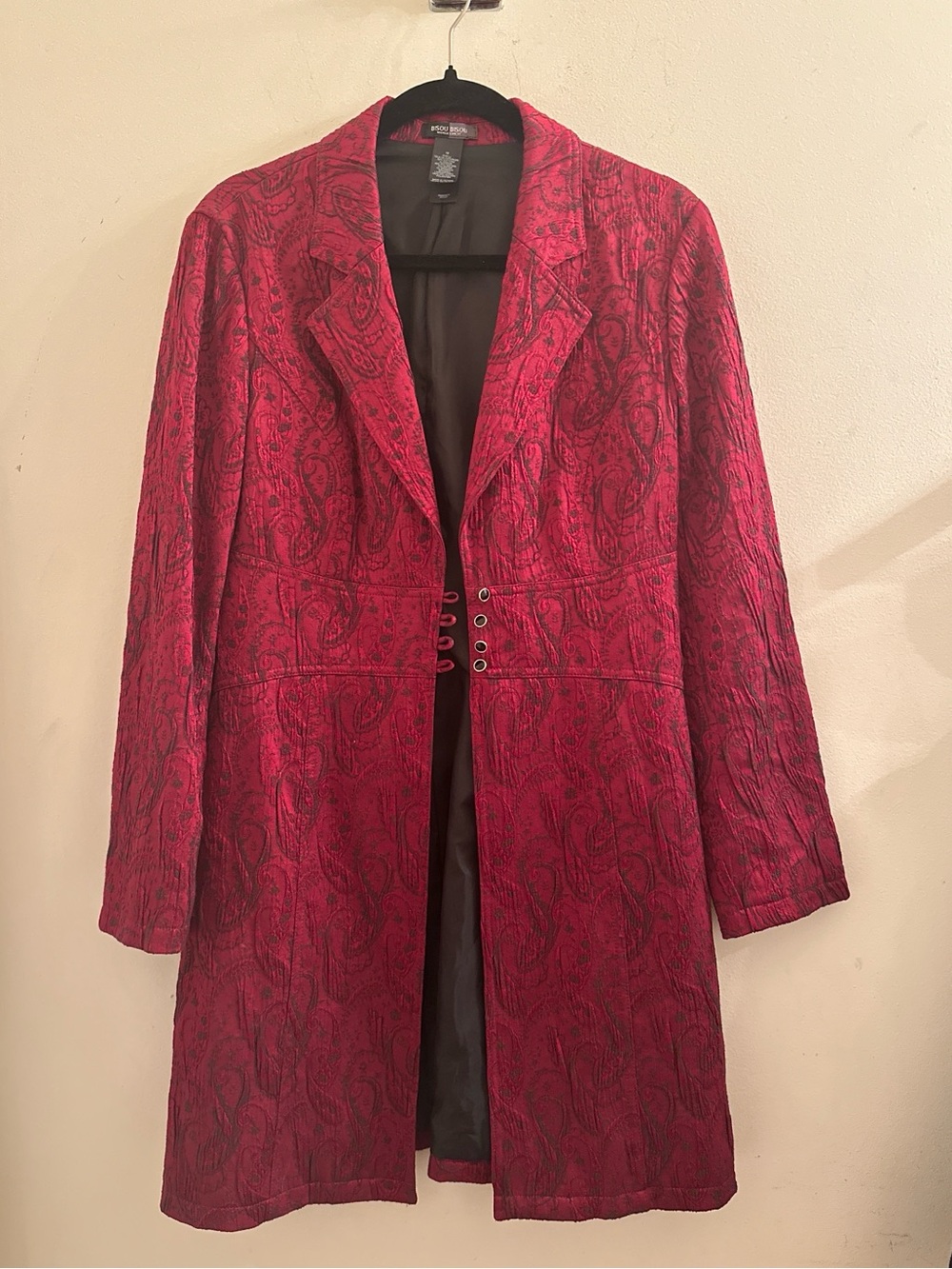 Bisou Bisou Michele Bohbot Brocade Evening Coat – Size 10